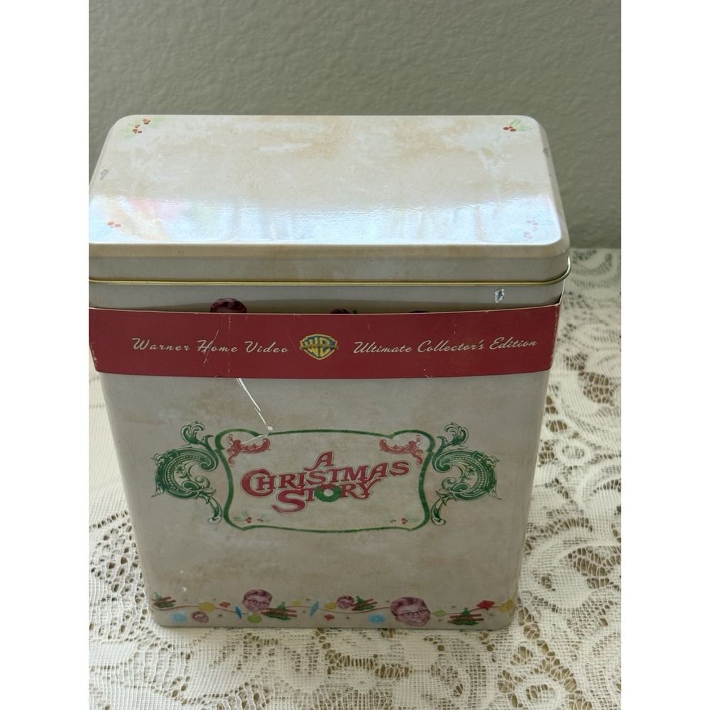 A Christmas Story 25th Anniversary Collector Tin Set DVD Apron Cutters Book